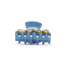 Load image into Gallery viewer, FRENCH BLUE MINI CRYSTAL CLAW CLIP