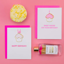 Load image into Gallery viewer, Sweet Wishes On Your Birthday - Birthday - Cupcake Paperclip Card