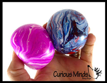 Load image into Gallery viewer, 1 Marble Swirl Soft Doh Filled Stretch Ball - Ultra Squishy