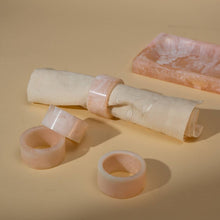 Load image into Gallery viewer, Radiant Resin Set of Four Napkin Rings - Blush