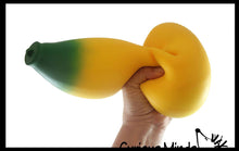 Load image into Gallery viewer, 1 Jumbo Doh Banana Fruit Soft Fluff- Filled Squeeze Squishy