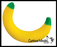 Load image into Gallery viewer, 1 Jumbo Doh Banana Fruit Soft Fluff- Filled Squeeze Squishy