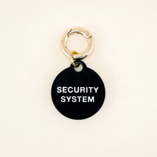 Load image into Gallery viewer, Security System Pet Tag: Black Acrylic