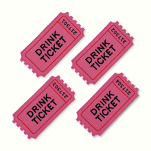 Load image into Gallery viewer, Drink Ticket Cocktail Napkins - Set of 4