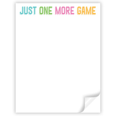 Just One More Game Mahjong Notepad