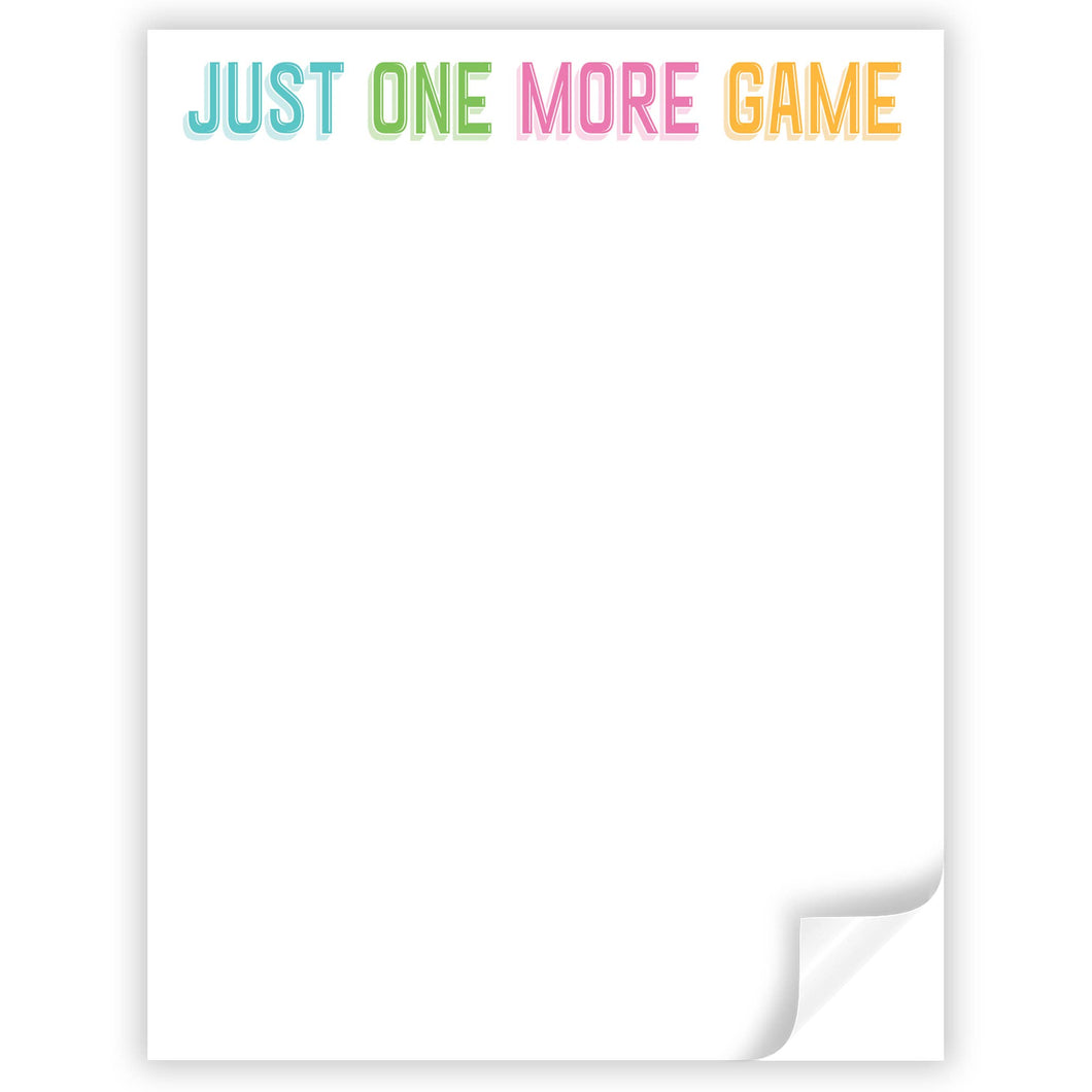 Just One More Game Mahjong Notepad