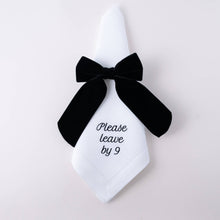Load image into Gallery viewer, Please Leave by 9 Linen Dinner Napkin