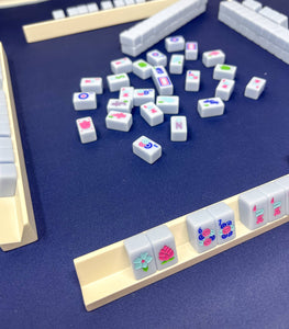 Parisian Blue Mahjong Travel Set