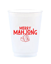 Load image into Gallery viewer, Red Merry Mahjong Reusable Frost Flex Cups