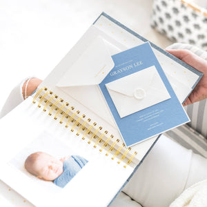 Baby Book, Rose Linen: Rose Linen Scatter Dot
