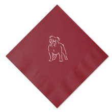 Load image into Gallery viewer, Mississippi State Bully Cocktail Napkins – Hail State Tailgate Party Napkins