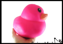Load image into Gallery viewer, 1 Jumbo Doh Filled Ducky - Rubber Duck Shaped Stress Squishy