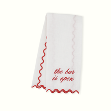 Load image into Gallery viewer, The Bar is Open Linen Bar Towel