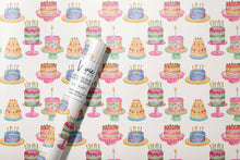 Load image into Gallery viewer, Watercolor Cakes Wrapping Paper Roll