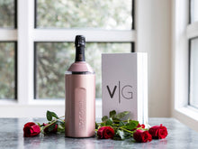 Load image into Gallery viewer, Champagne Gift Sets with Glass Lined Flutes: Rose Gold