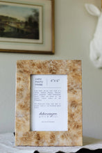 Load image into Gallery viewer, 4x6 Capiz Swirl Picture Frame (Smoke Gold/White)