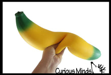 Load image into Gallery viewer, 1 Jumbo Doh Banana Fruit Soft Fluff- Filled Squeeze Squishy