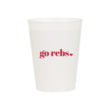 Load image into Gallery viewer, Go Rebs Heart Cups – Ole Miss Tailgate Cups for Hosting &amp; Game Day
