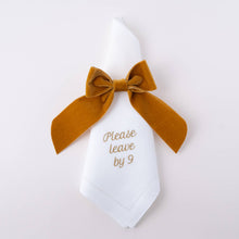Load image into Gallery viewer, Please Leave by 9 Linen Dinner Napkin