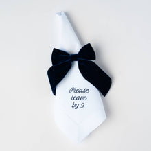 Load image into Gallery viewer, Please Leave by 9 Linen Dinner Napkin