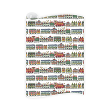 Load image into Gallery viewer, Christmas Trains Wrapping Paper Roll