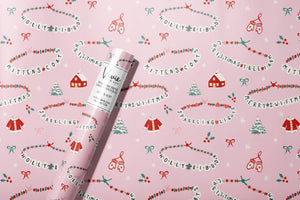 Pink Merry Swiftmas Wrapping Paper Roll