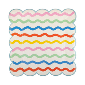 Ric Rac Striped Plates