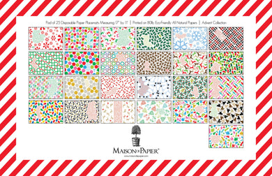 Christmas Advent Placemats 