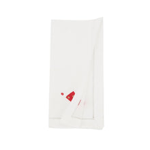 Load image into Gallery viewer, Winter Wonderland Stocking Embroidered Napkin: White / 20"