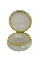 Load image into Gallery viewer, Round White Alabaster Trinket Box