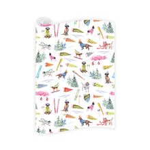 Load image into Gallery viewer, Ski Dogs Wrapping Paper Roll