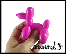 Load image into Gallery viewer, 1 Mini Balloon Dog Doh Filled Stress Ball - assorted colors