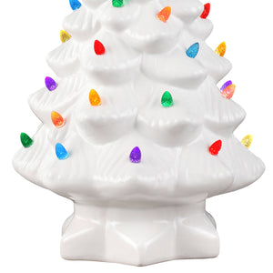 14" Nostalgic Tree - White