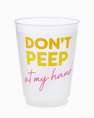 Don't Peep Frosted Cups