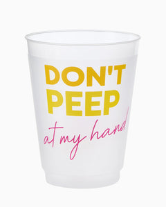 Don't Peep Frosted Cups