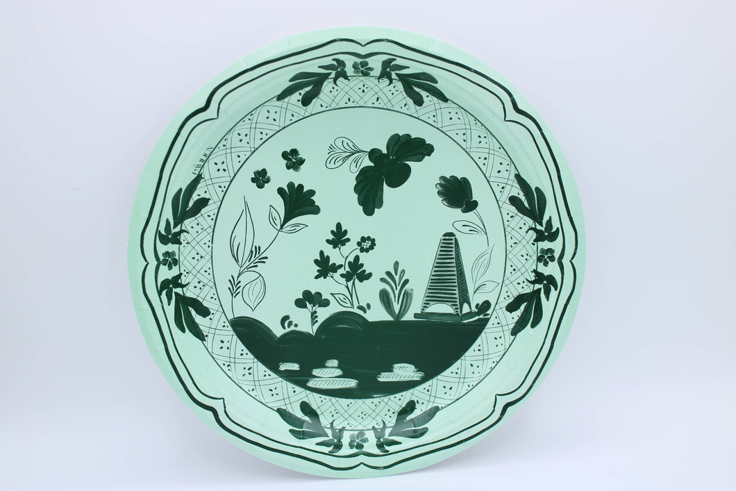 Beachside Pavilion Dinner Plates - 8 per pack: Mint & Forest