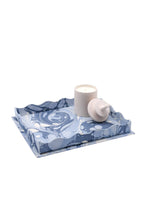 Load image into Gallery viewer, Nesting Scalloped Hand-Marbled Trays in Ocean Wave