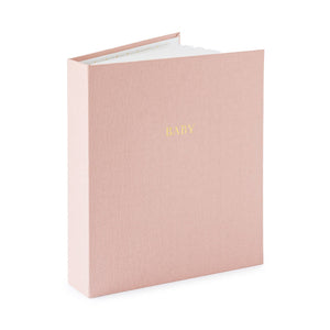 Baby Book, Rose Linen: Rose Linen Scatter Dot