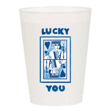 Load image into Gallery viewer, Lucky You King Of Hearts Frosted Cups - Valentine's Day