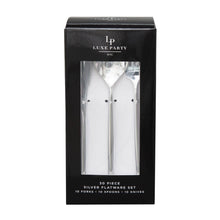 Load image into Gallery viewer, Matrix Silver Plastic Cutlery Set | 30 Pieces