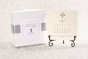 2026 Cross Calendar with Easel