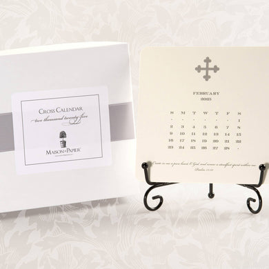 2026 Cross Calendar with Easel
