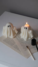 Load image into Gallery viewer, Ghost candle | Fall decor | Halloween decor : Spice pumpkin