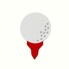 Load image into Gallery viewer, Golf Tee Linen Cocktail Napkins - Set of 4