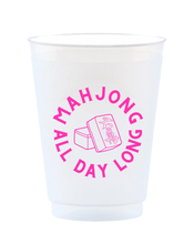 Load image into Gallery viewer, Mahjong All Day Long Reusable Frost Flex Cups