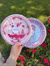 Load image into Gallery viewer, Beachside Pavilion Salad and Dessert Plates 8 per pack: Ballet &amp; Berry