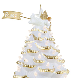 Animated Nostalgic Tree - White Tree with Angel