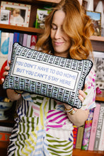 Load image into Gallery viewer, Can&#39;t Stay Here Needlepoint Pillow