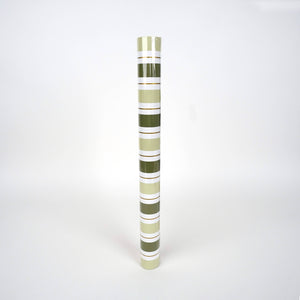 Green Stripe Paper Table Runner