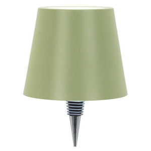 Classic Shade LED Bottle Stopper Light-5"H-Green
